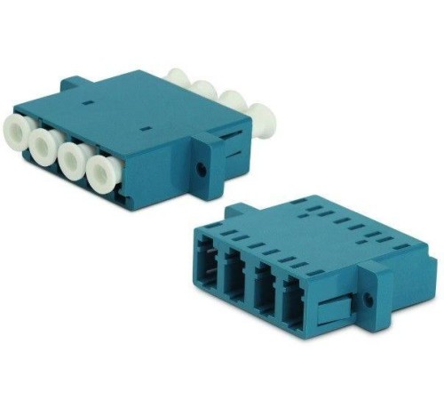 Адаптер проходной оптический FA-P11Z-QLC/QLC-N/WH-BL LC/UPC-LC/UPC SM quadro 4 волок. корпус пласт. син.; бел. колпачки Hyperline 244005 Адаптер проходной оптический FA-P11Z-QLC/QLC-N/WH-BL LC/UPC-LC/UPC SM quadro 4 волок. корпус пласт. син.; бел. колпачки Hyperline 244005